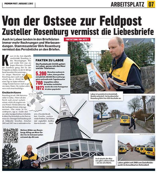 Premium Post, Artikel