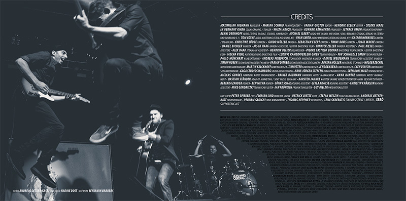 Johannes Oerding, Live in Hamburg, CD-/DVD-Booklet, 2015